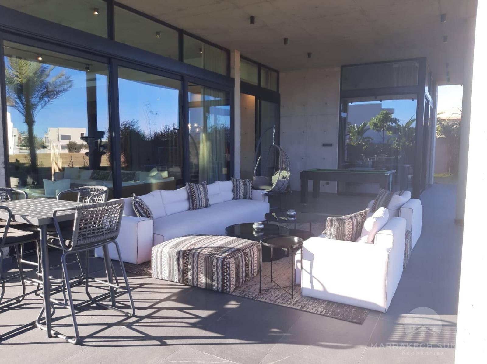 Luxury Contemporary Villa for sale front line Golf Marrakech