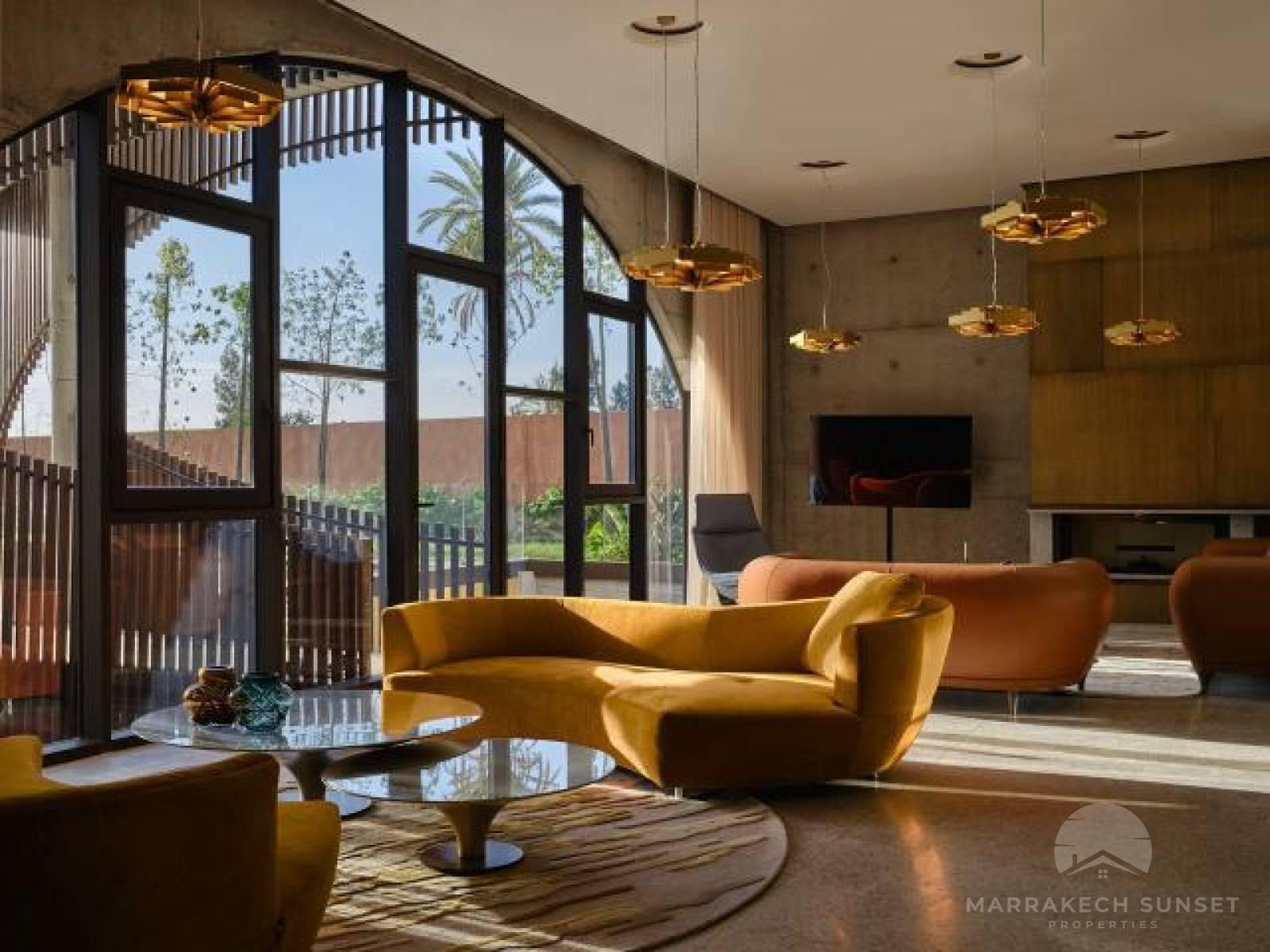 Elegant Luxury Contemporary Villa for Sale in Amelkis Golf Resort in Marrakech