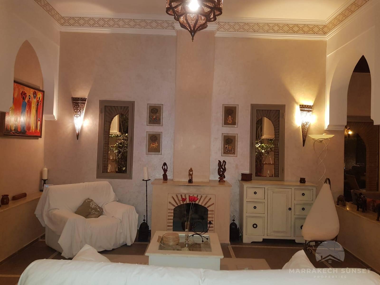 Luxury villa for sale with the view of the Atlas Mountains marrakech