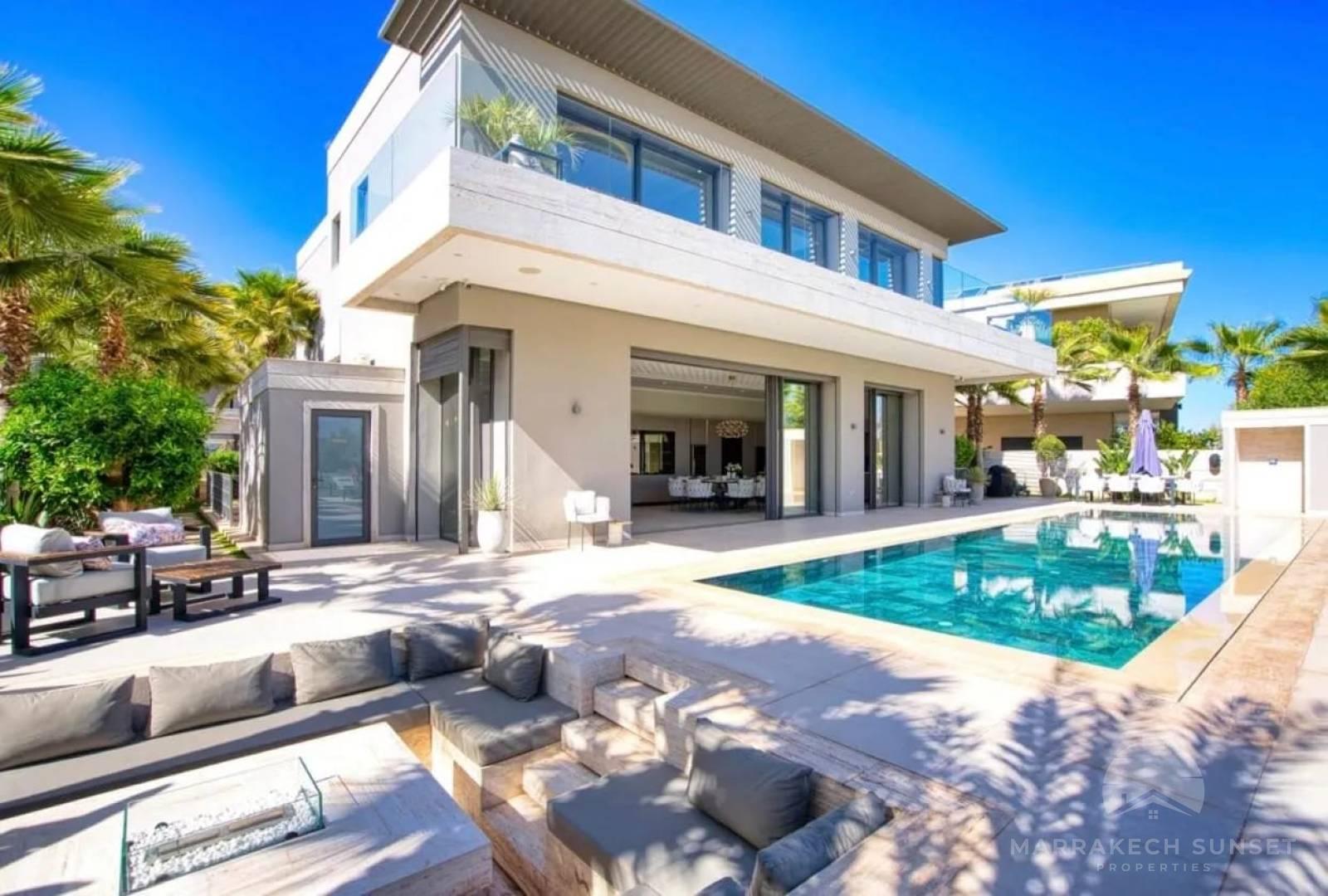 Luxury Front Golf Villa for Long-Term Rental in a Prestigious Residence – Marrakech