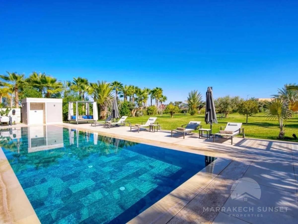 Luxury Front Golf Villa for Long-Term Rental in a Prestigious Residence – Marrakech