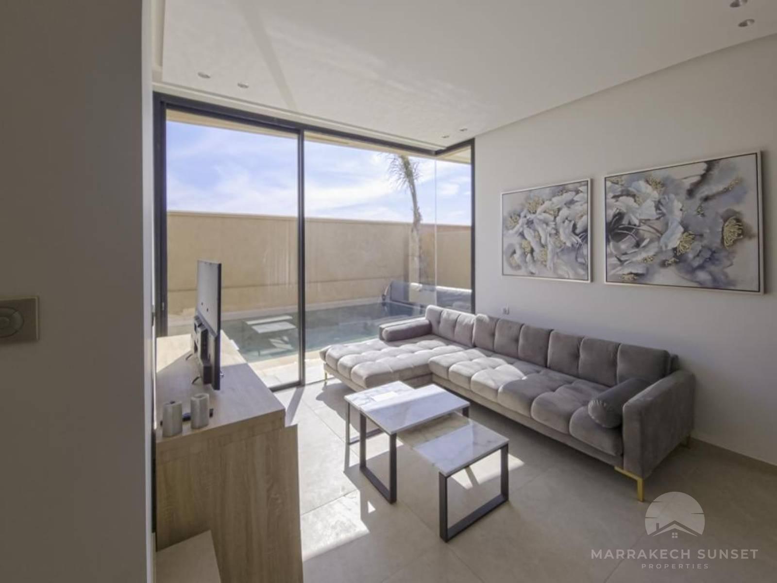 Beautiful Furnished Villa for Long-Term Rent in Amelkis Golf Residence, Marrakech