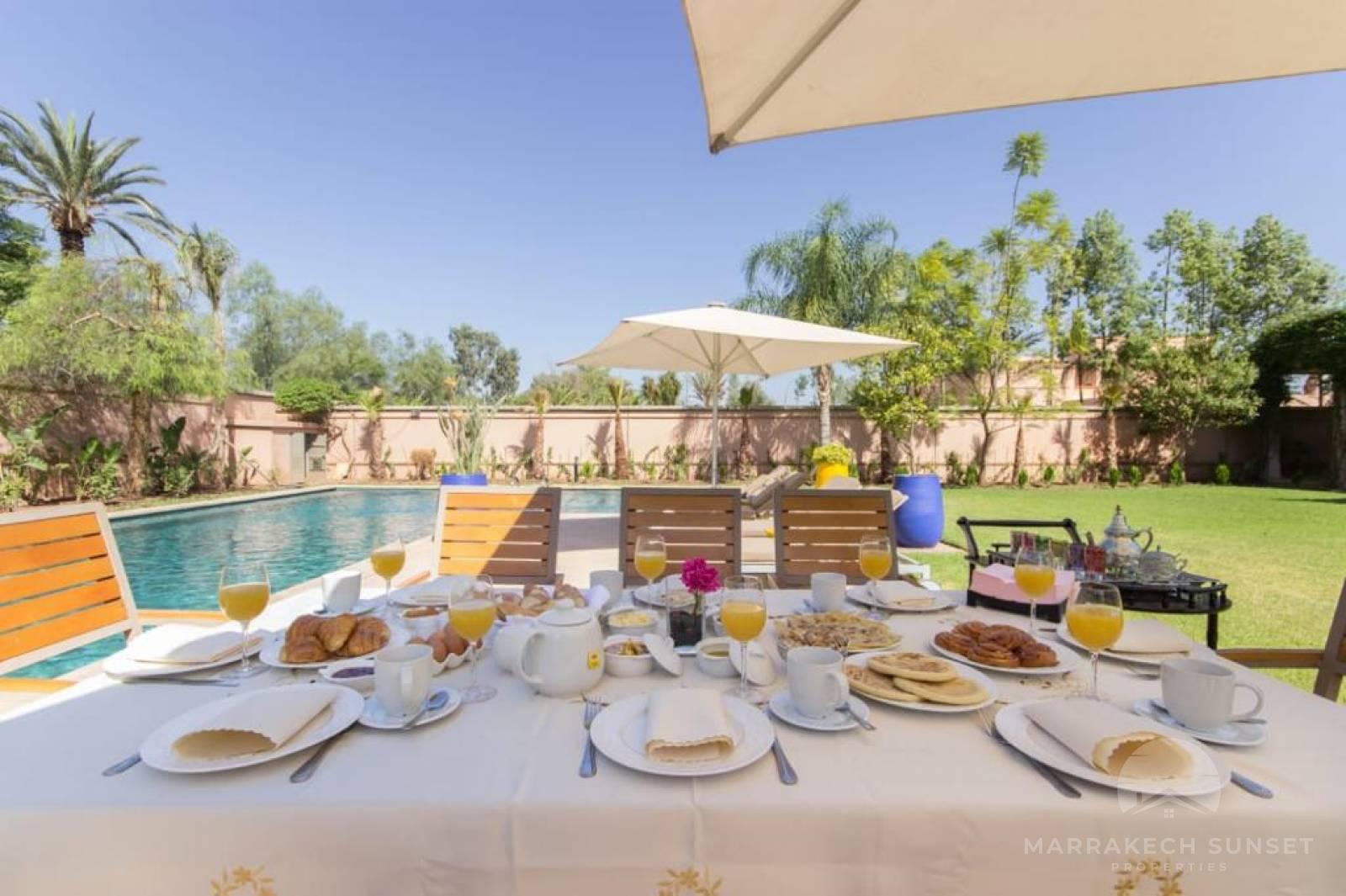 Villa de luxe à vendre à Marrakech dans le complexe résidentiel exclusif du Four Seasons.