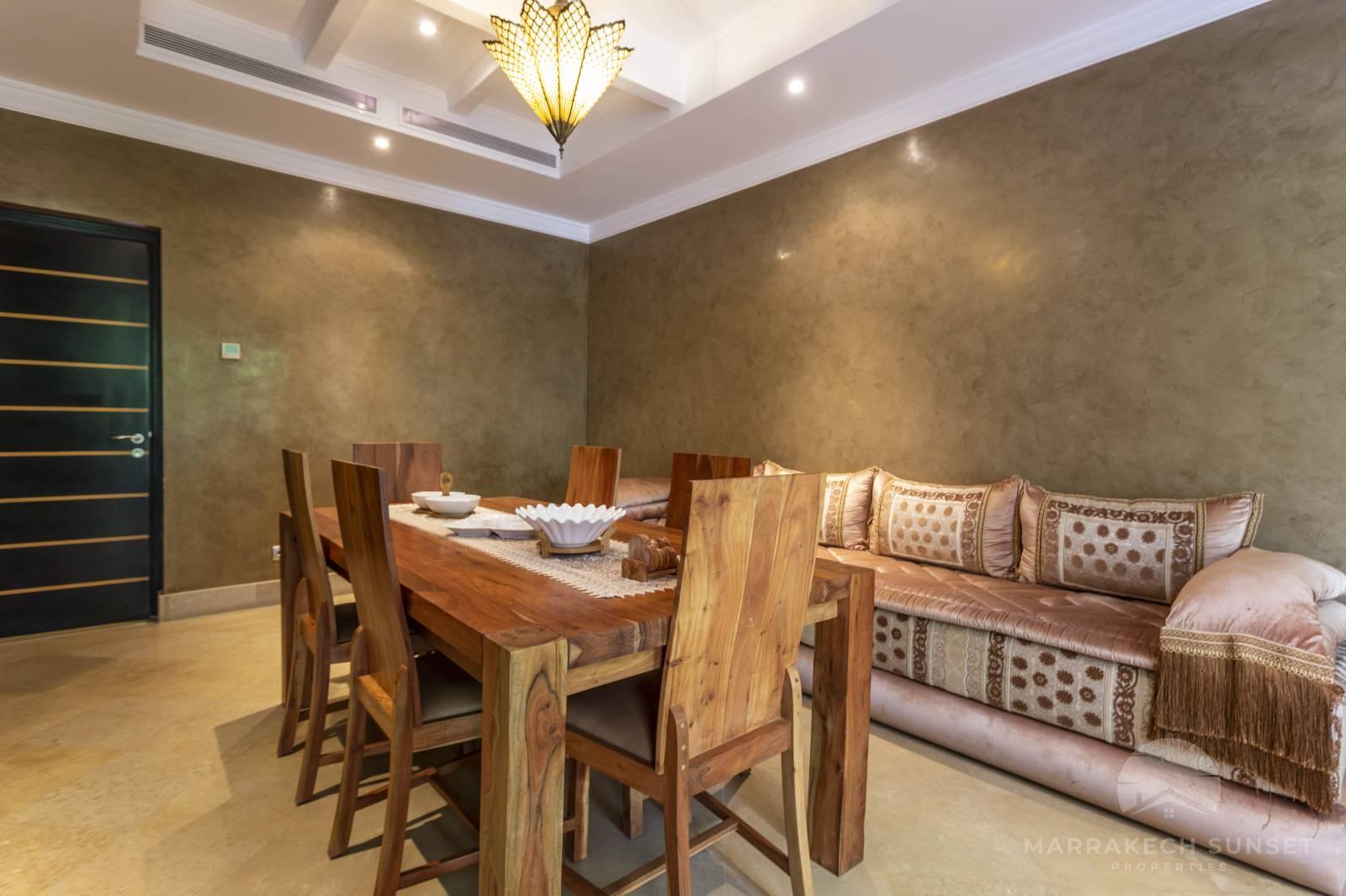 Modern 02 bedroom luxury villa for sale in Marrakech in a residential complex