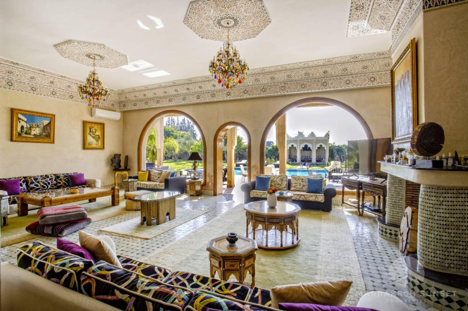 Luxury Moroccan Guest House for sale with Panoramic Atlas Views