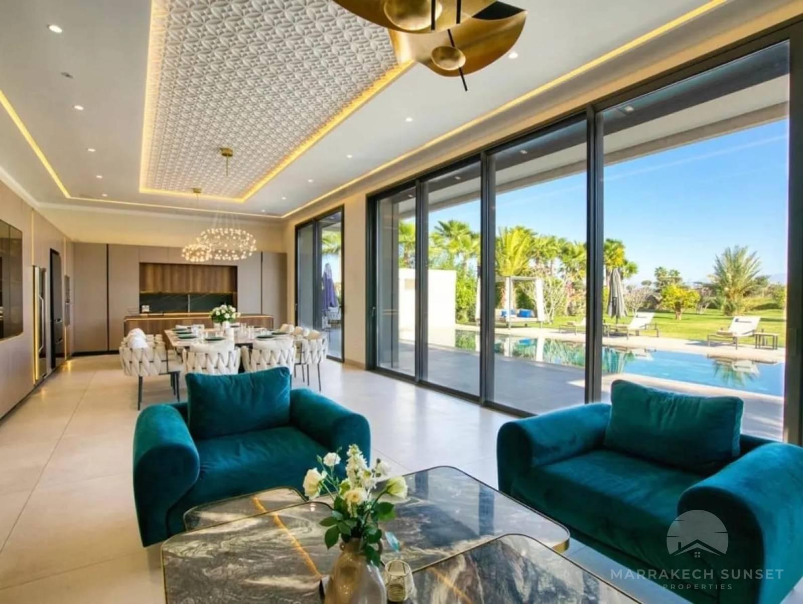 Luxury Front Golf Villa for Long-Term Rental in a Prestigious Residence – Marrakech