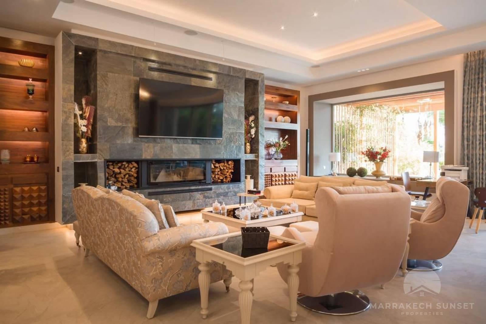 Luxurious Marrakech Villa of 6 suites for holiday rent in a secured Golf Residence