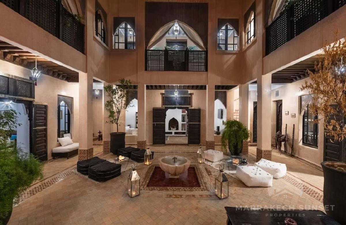  Luxury Guesthouse Riad for Sale in the Heart of Marrakech Medina