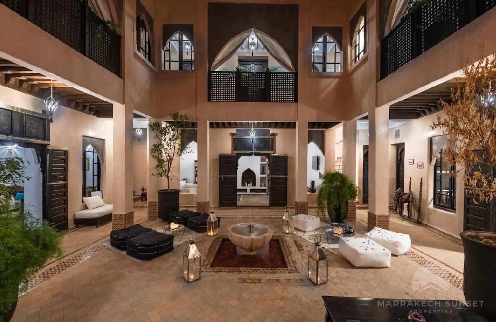  Luxury Guesthouse Riad for Sale in the Heart of Marrakech Medina