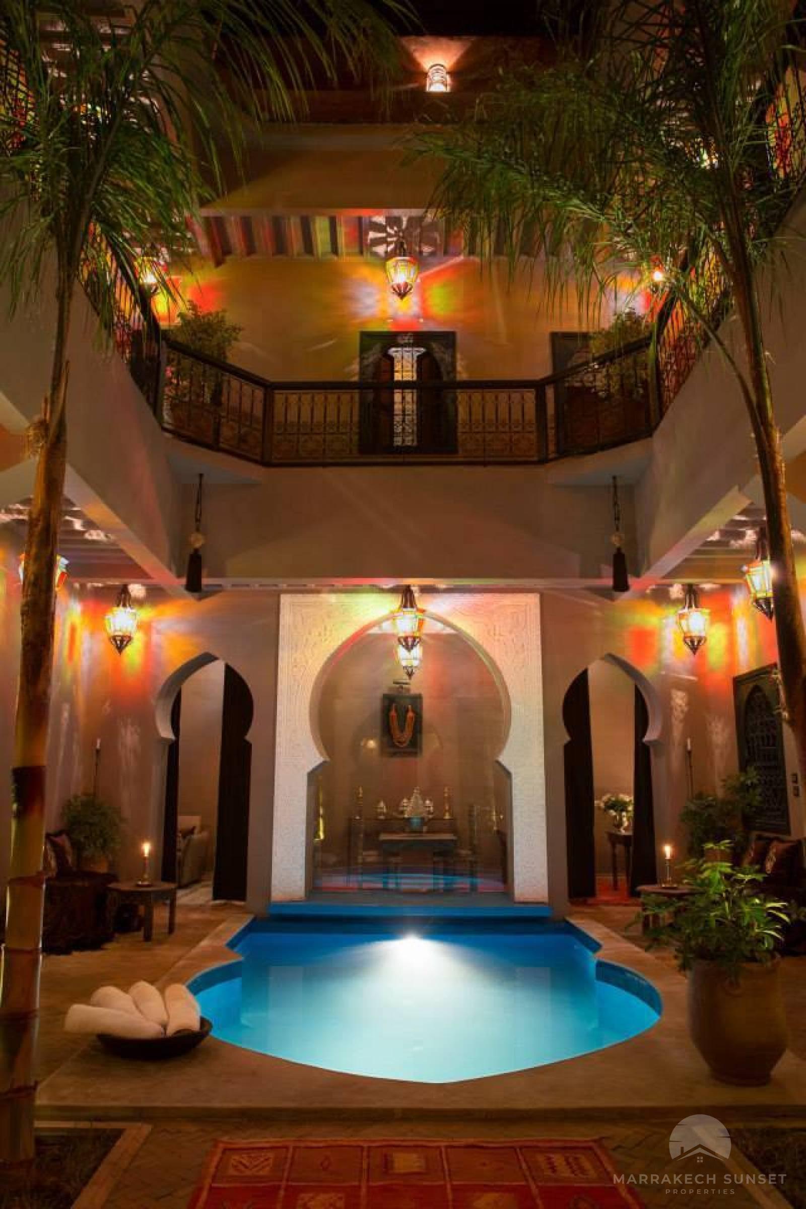 Authentic 9 bedroom Riad with prime location for sale in Marrakech