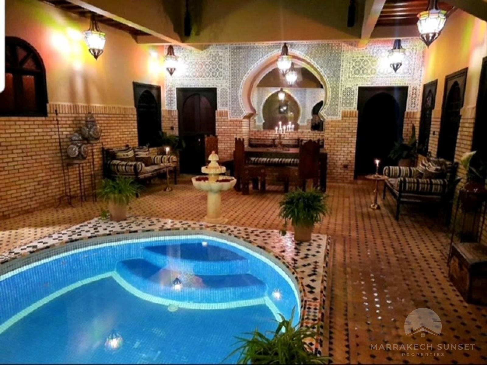Authentic 9 bedroom Riad with prime location for sale in Marrakech