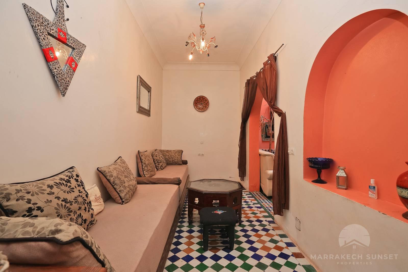 Un riad exceptionnel de 6 chambres à vendre près de La Place Jemaa el fna