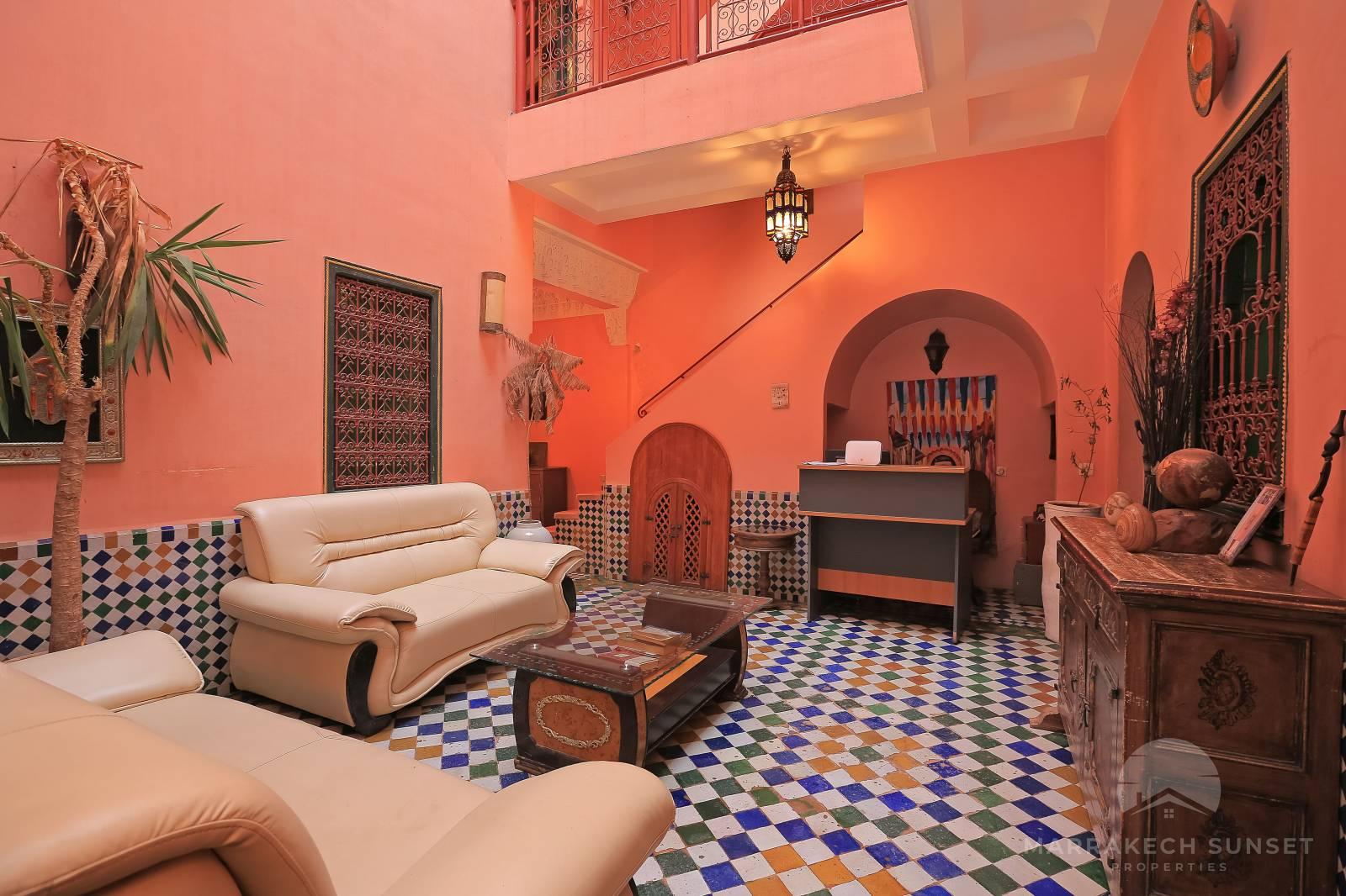 An exceptional 6 bedroom Marrakech riad for sale near Jemaa el fna square