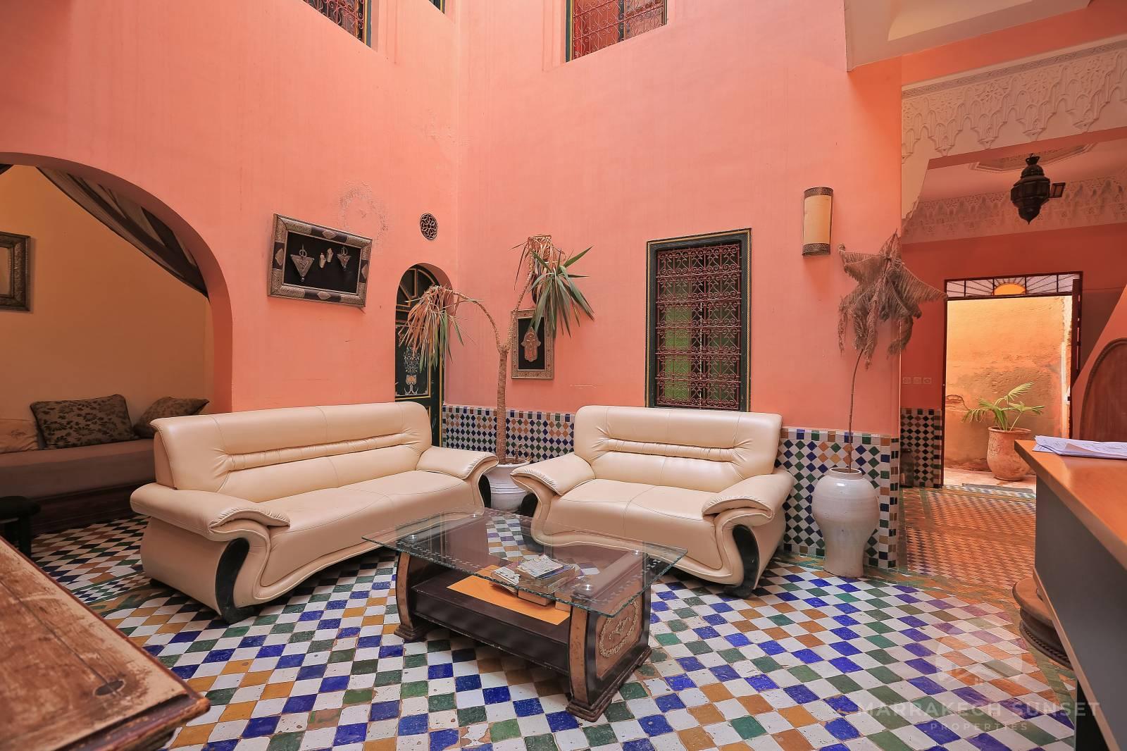An exceptional 6 bedroom Marrakech riad for sale near Jemaa el fna square