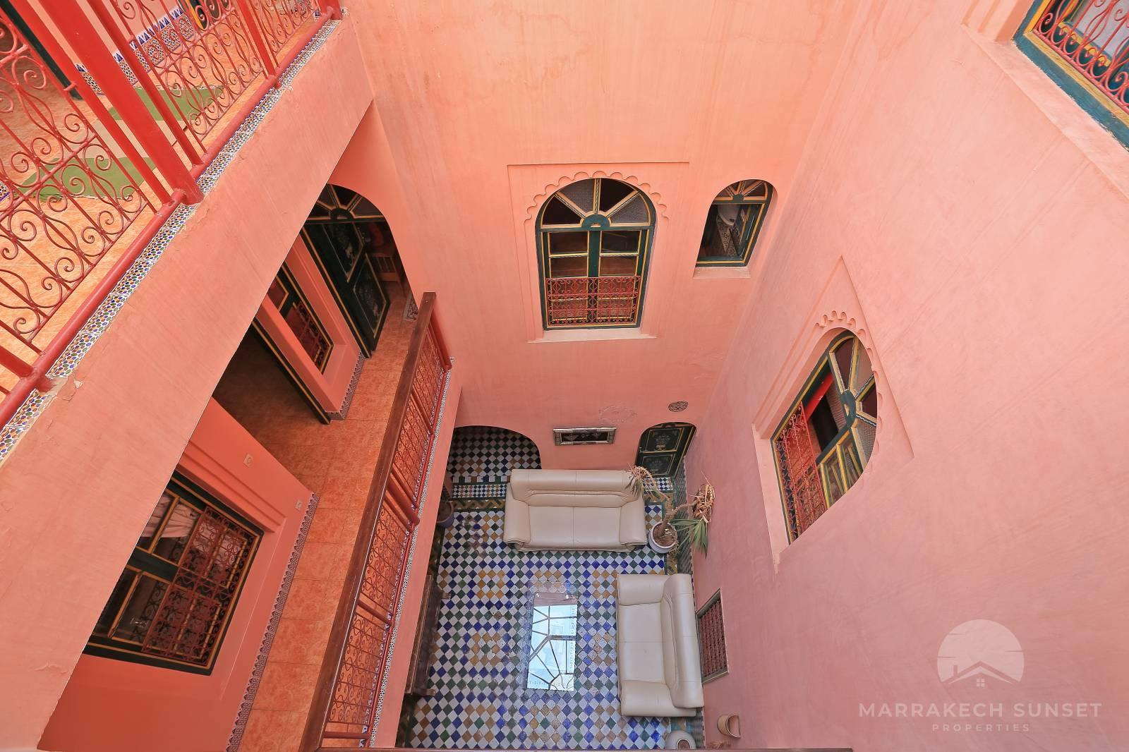An exceptional 6 bedroom Marrakech riad for sale near Jemaa el fna square