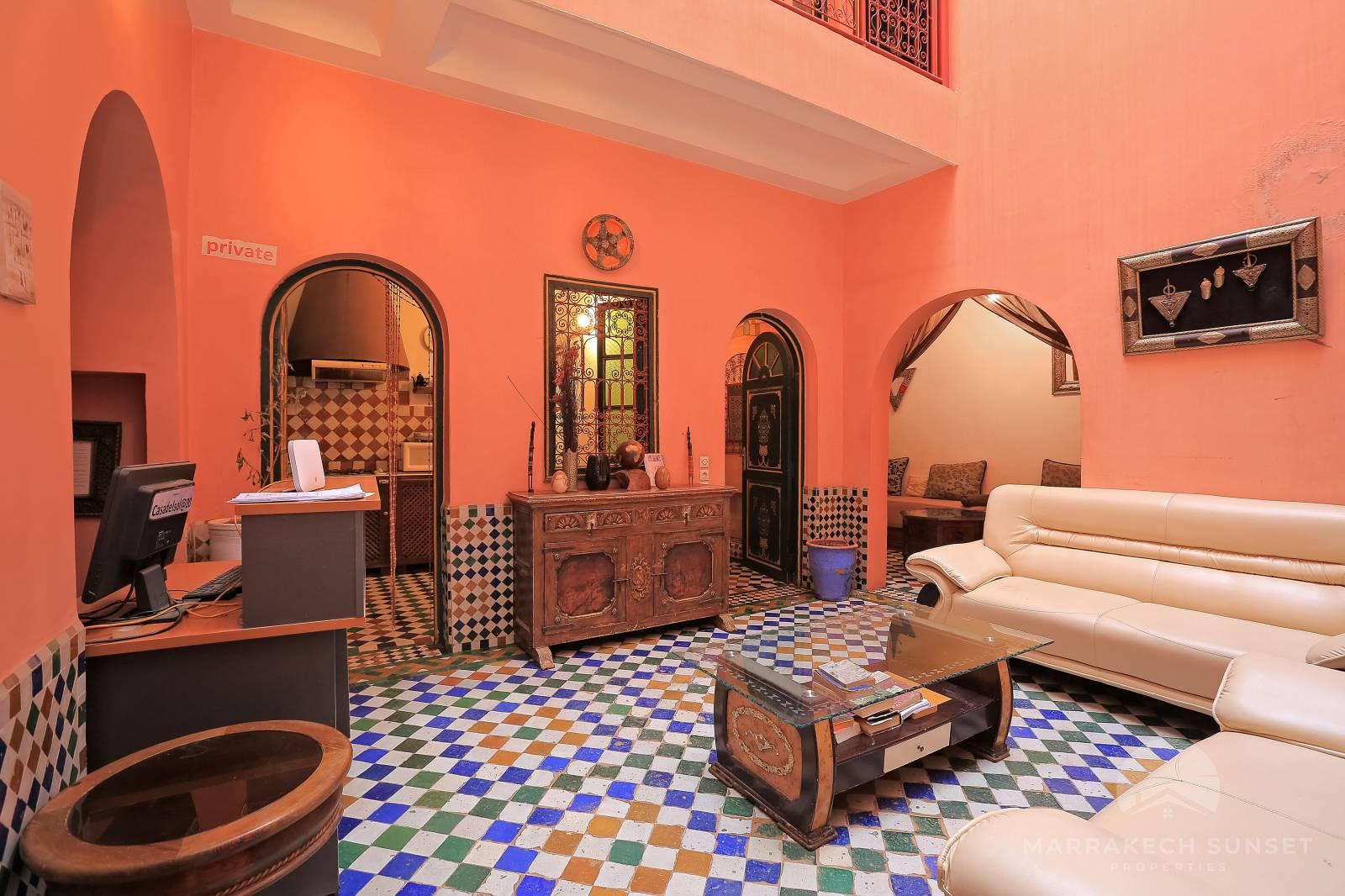 An exceptional 6 bedroom Marrakech riad for sale near Jemaa el fna square