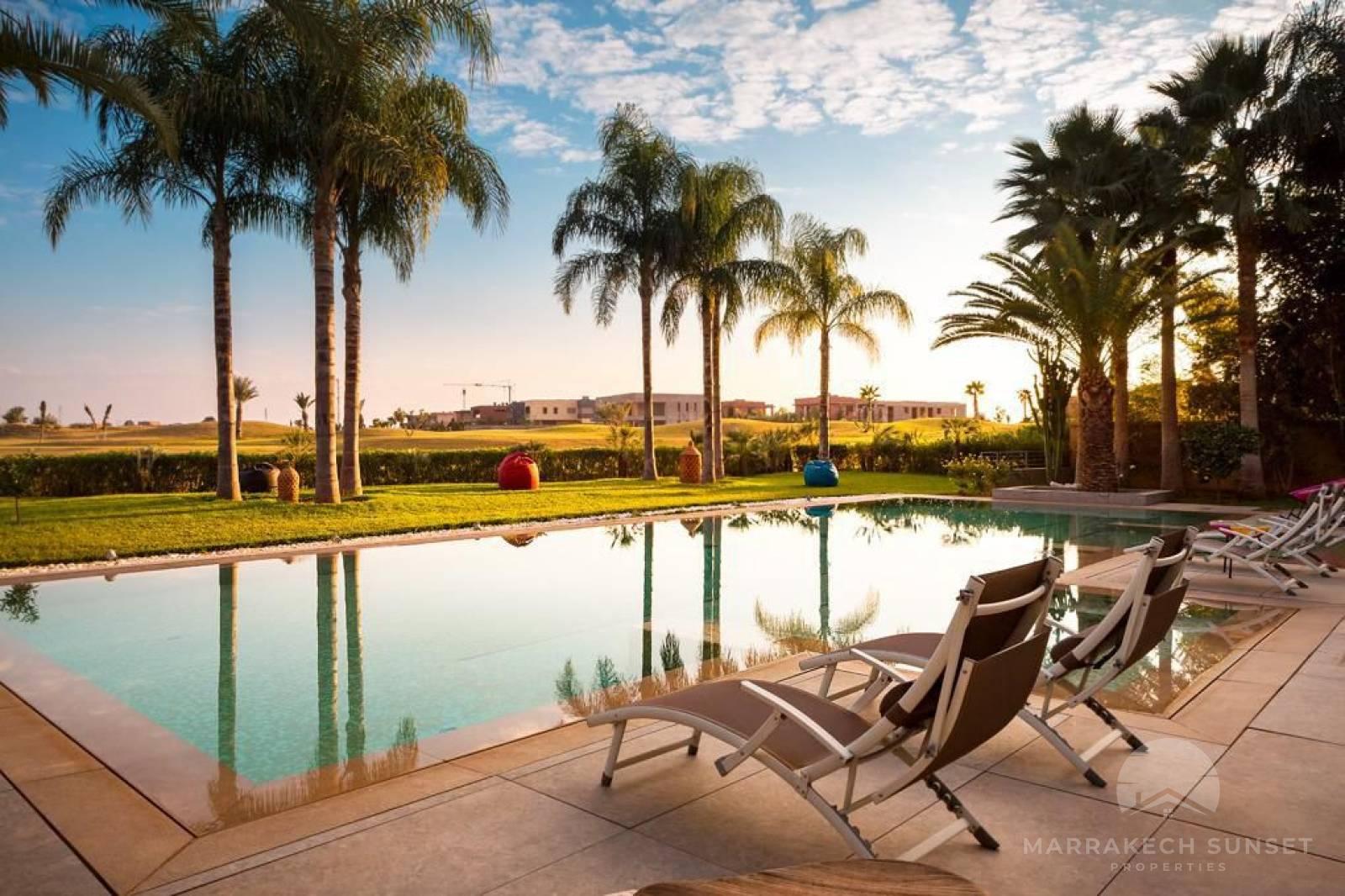 Luxurious Marrakech Villa of 6 suites for holiday rent in a secured Golf Residence