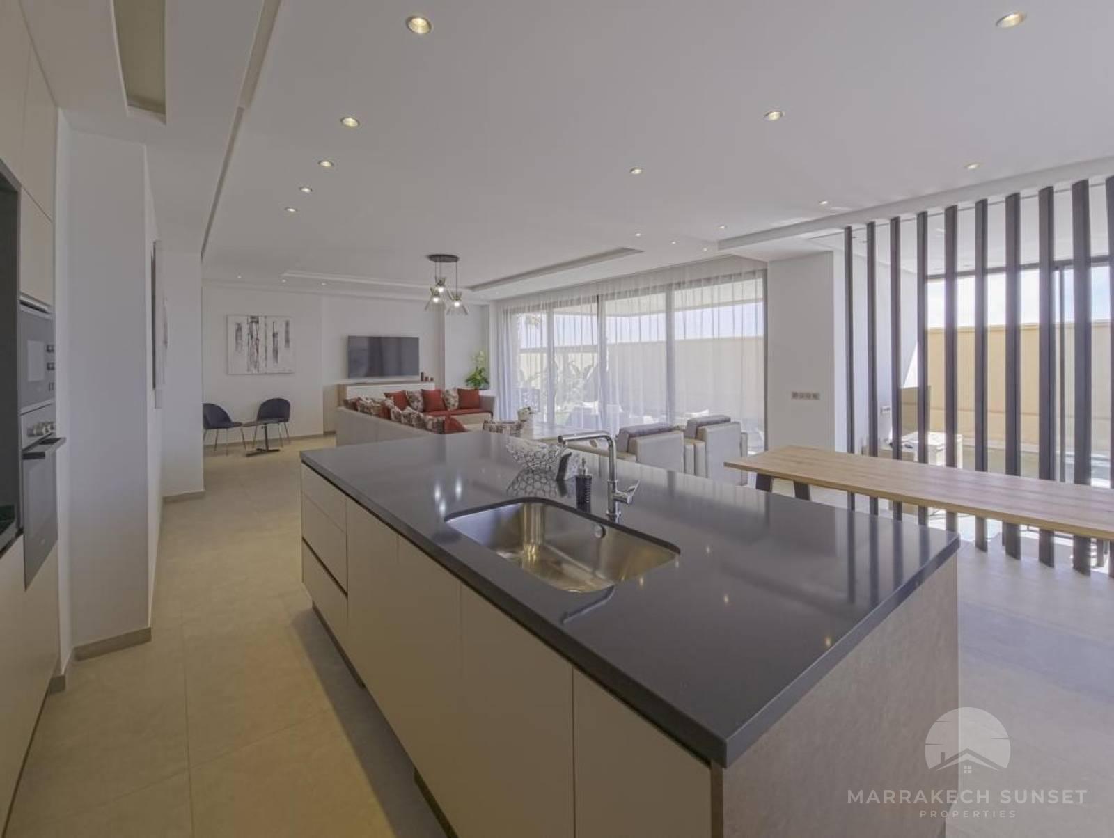 Beautiful Furnished Villa for Long-Term Rent in Amelkis Golf Residence, Marrakech