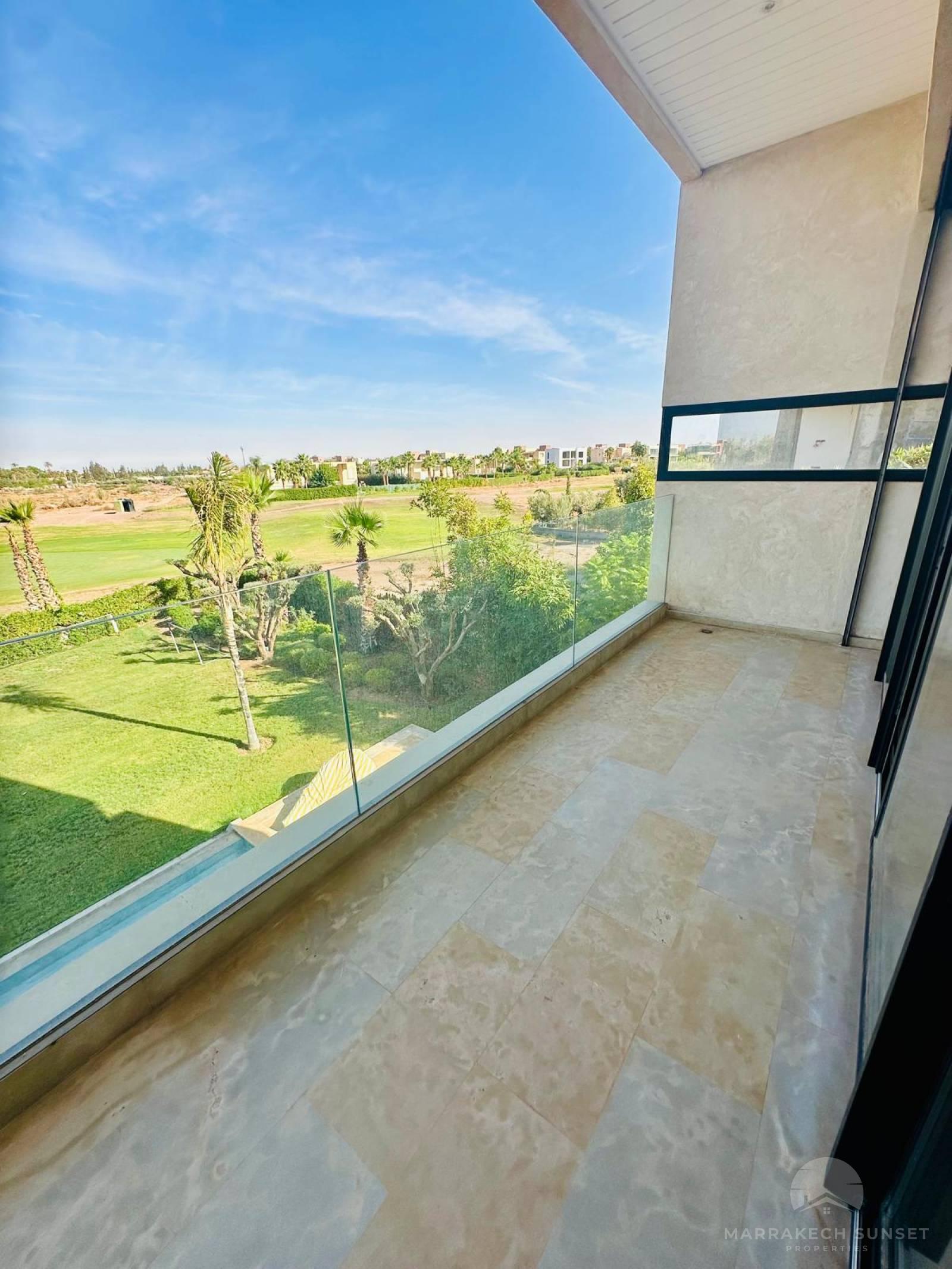 Front Golf Villa for Long-Term Rental in a Prestigious Golf Residence – Marrakech