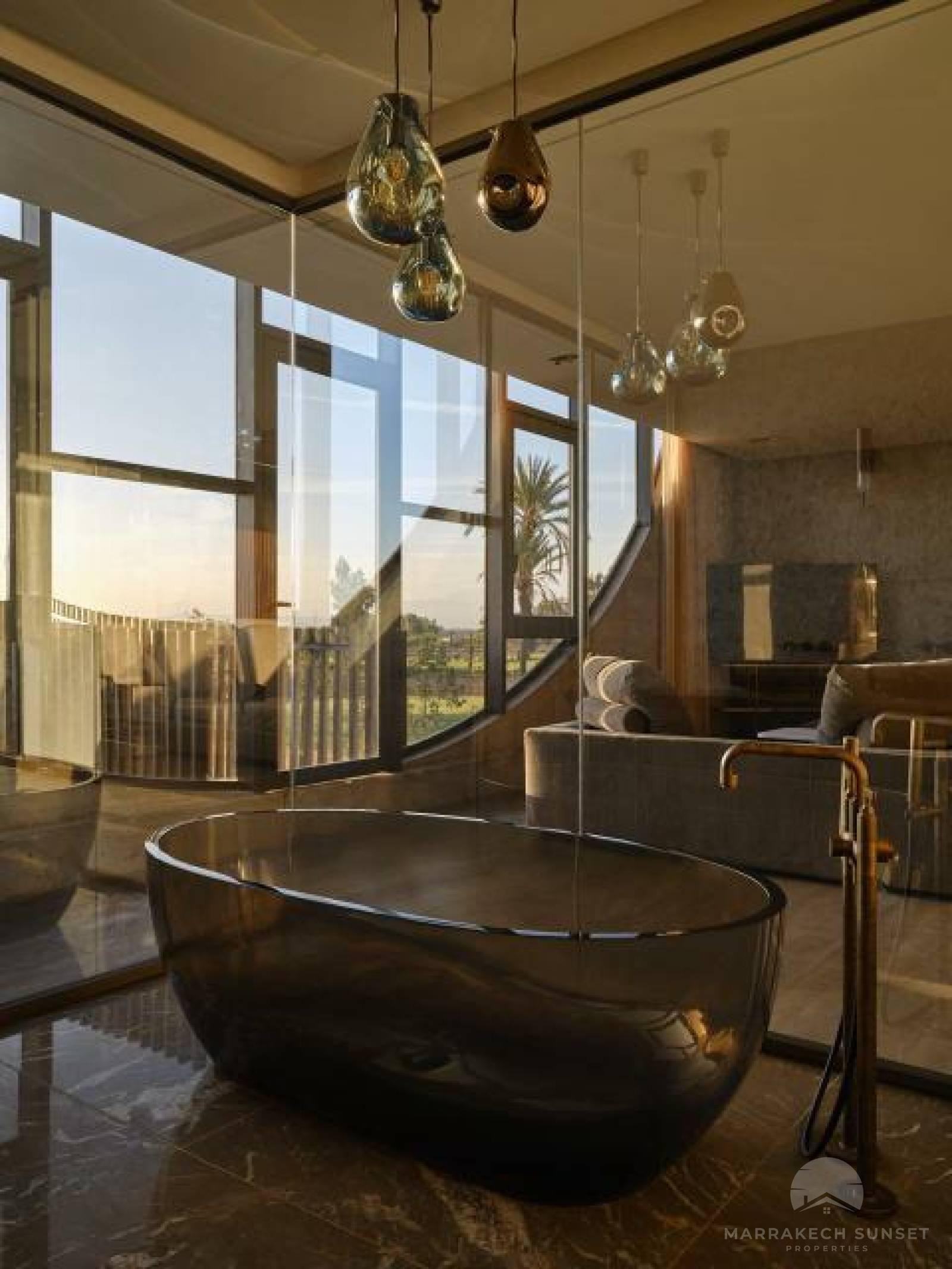 Elegant Luxury Contemporary Villa for Sale in Amelkis Golf Resort in Marrakech