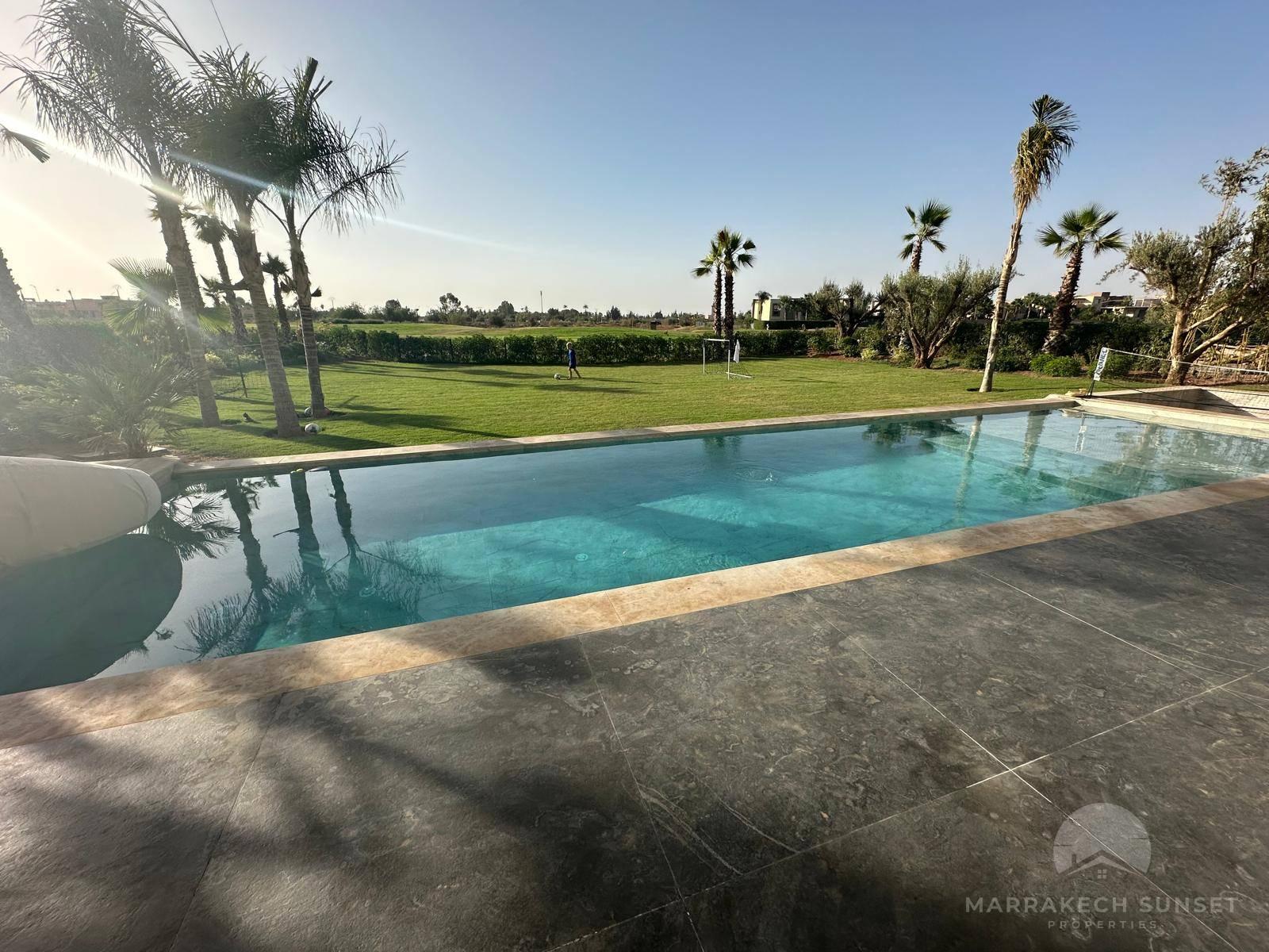 Front Golf Villa for Long-Term Rental in a Prestigious Golf Residence – Marrakech