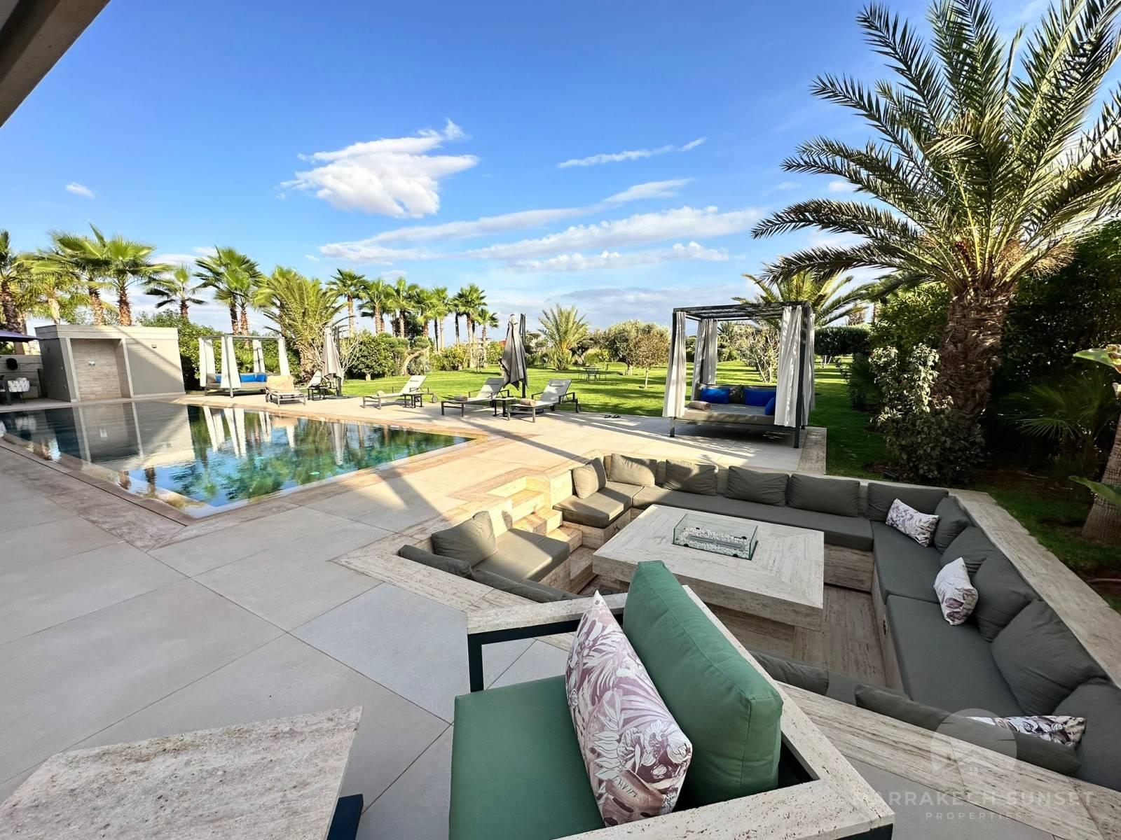 Luxury Front Golf Villa for Long-Term Rental in a Prestigious Residence – Marrakech