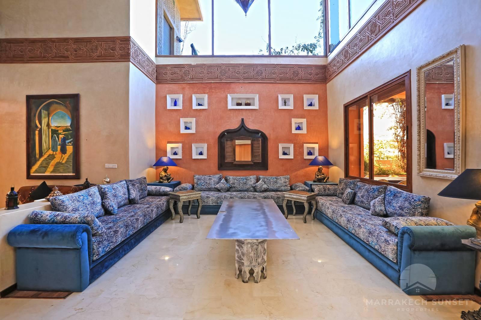 8 bedroom villa for sale Marrakech Amelkis golf club