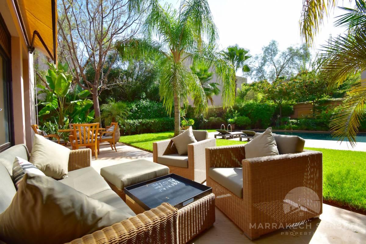 Superbe villa de style riad de trois chambres à louer à un resort exclusif a Marrakech 