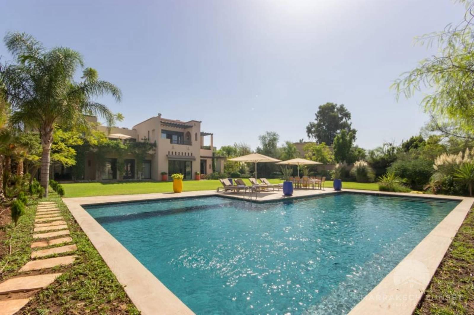 Villa De Luxe a Louer a Marrakech dans un complexe résidentiel 